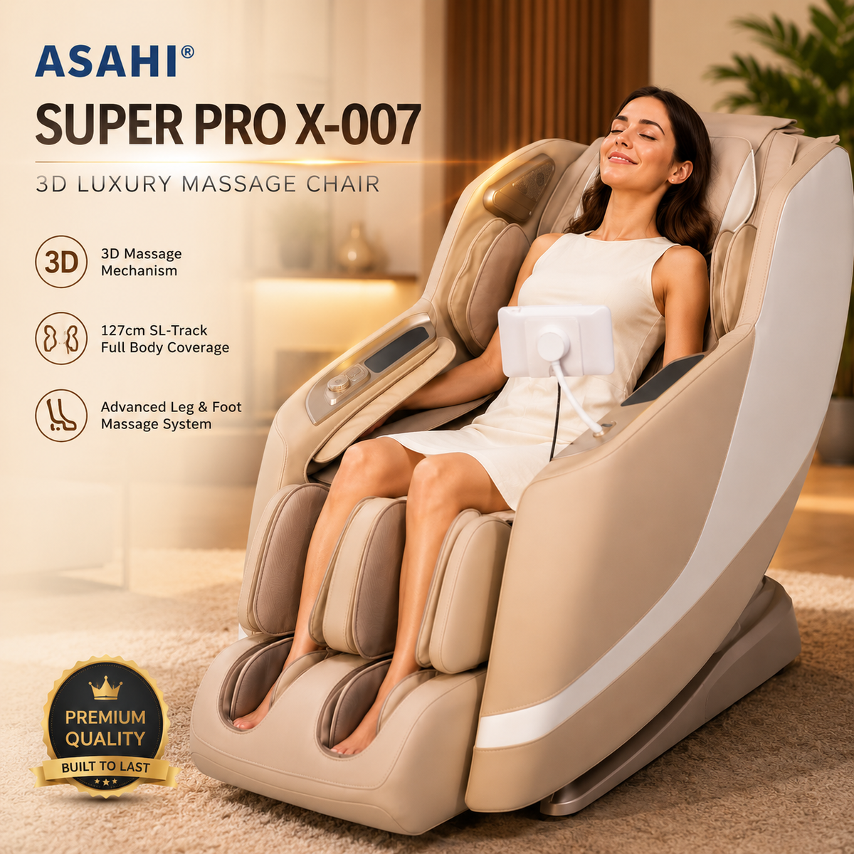 Asahi Super Pro X-007 3D Full Body Massage Chair