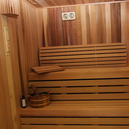 Custom Indoor Sauna Room - 4' x 6' x 8' - Finnish Sauna Builders