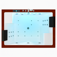 Hot Tub Built for Dual Occupancy, Advanced Hydrotherapy Jets, LED Lighting, Composite Wood Exterior